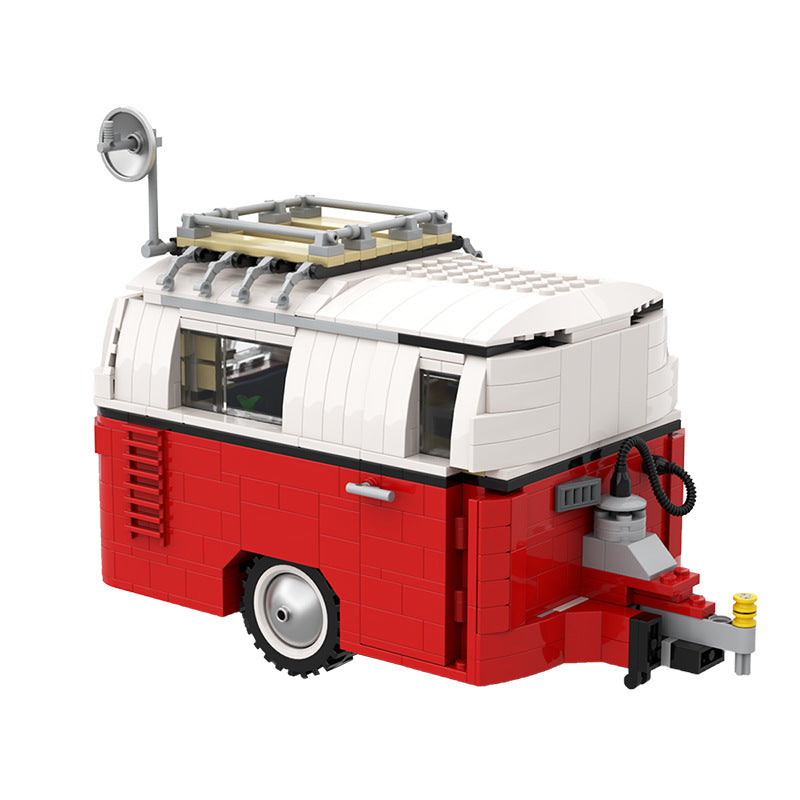 Caravan Camping Trailer Building Kit | T1 Bus | LEGO-Compatible MOC - 2