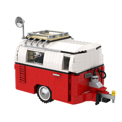 Caravan Camping Trailer Building Kit | T1 Bus | LEGO-Compatible MOC - 2