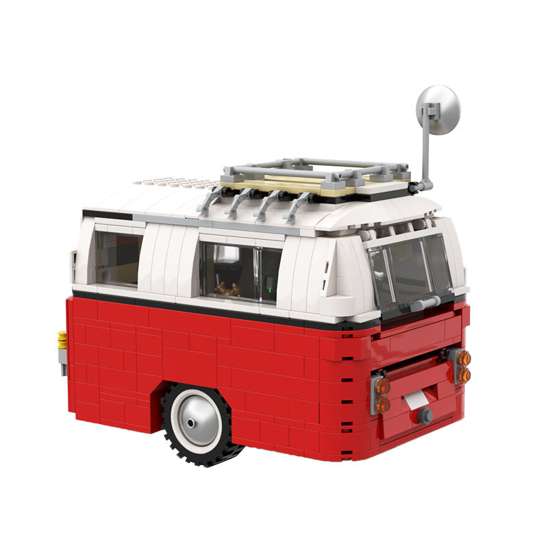 Caravan Camping Trailer Building Kit | T1 Bus | LEGO-Compatible MOC - 3