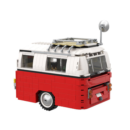 Caravan Camping Trailer Building Kit | T1 Bus | LEGO-Compatible MOC - 3