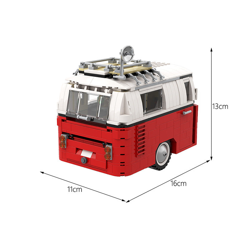 Caravan Camping Trailer Building Kit | T1 Bus | LEGO-Compatible MOC - 4