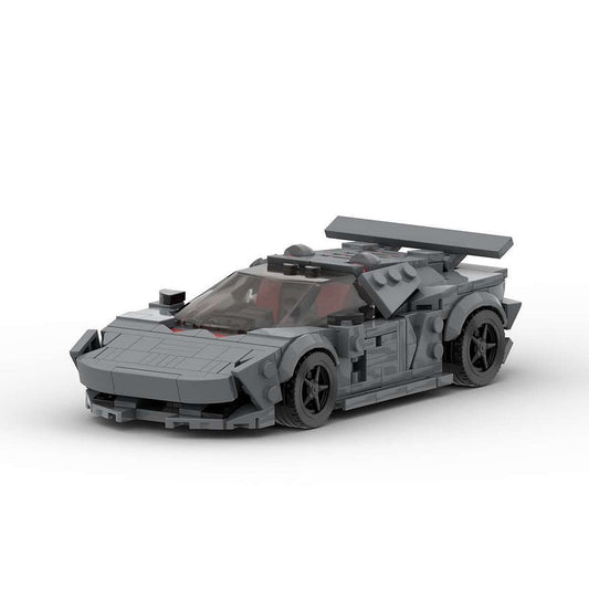 Carbon Fiber V10 Concept Hypercar MOC Building Kit | Vehicle Model - 1