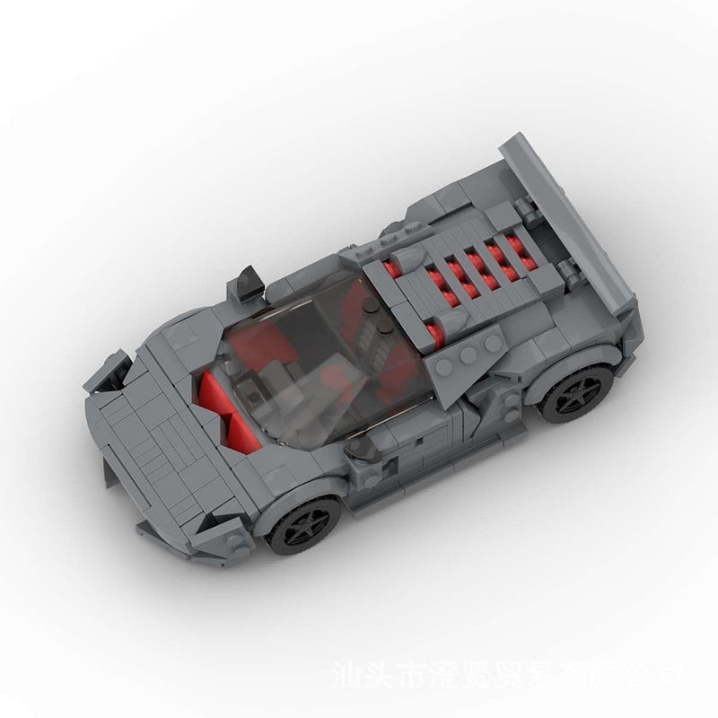 Carbon Fiber V10 Concept Hypercar MOC Building Kit | Vehicle Model - 2