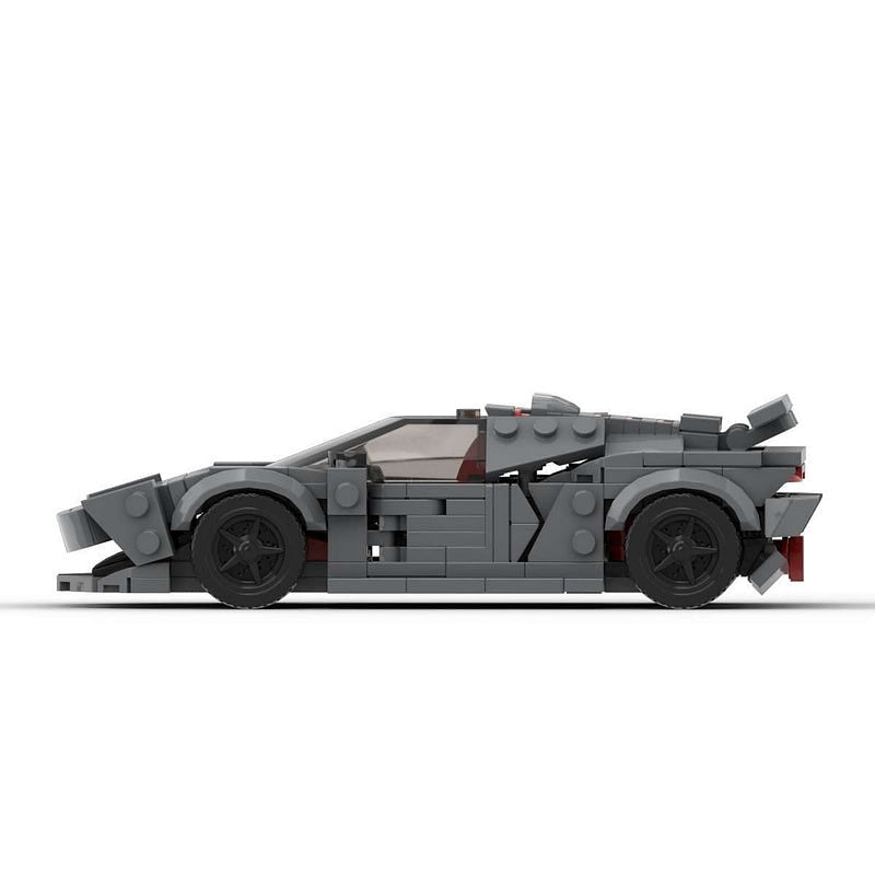 Carbon Fiber V10 Concept Hypercar MOC Building Kit | Vehicle Model - 4