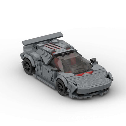 Carbon Fiber V10 Concept Hypercar MOC Building Kit | Vehicle Model - 5