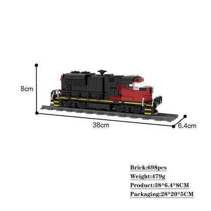 cargo train building set | emd sd70m-2 cn train | moc-47989 - 4