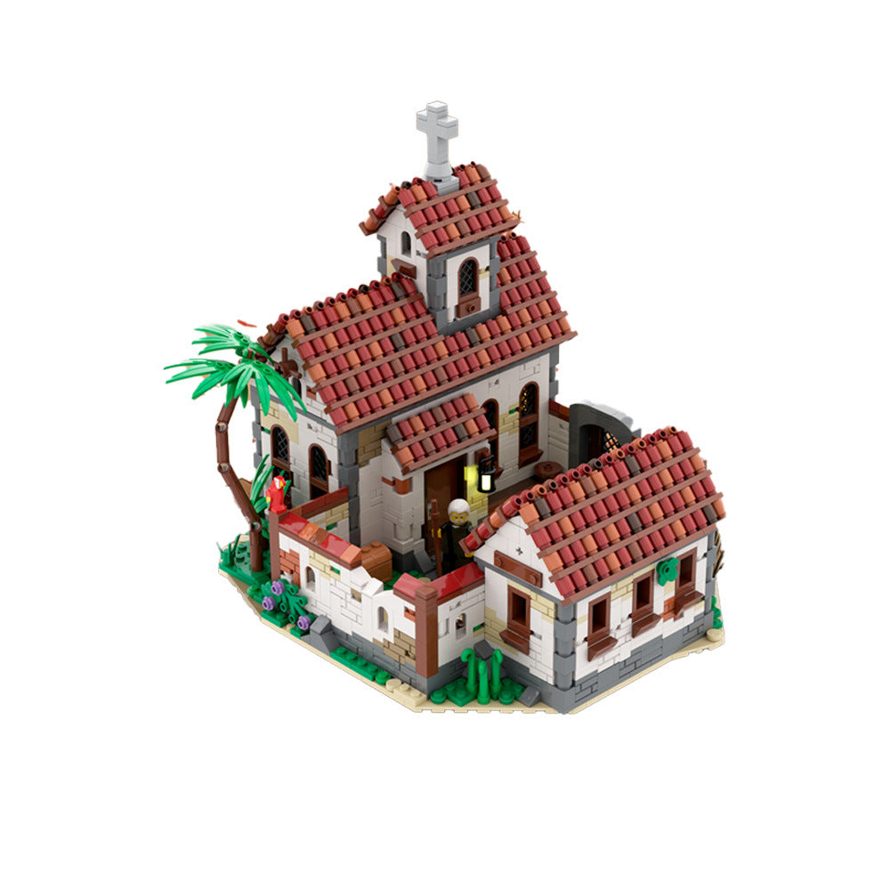 caribbean church building set | pirates | moc-124309 - 1
