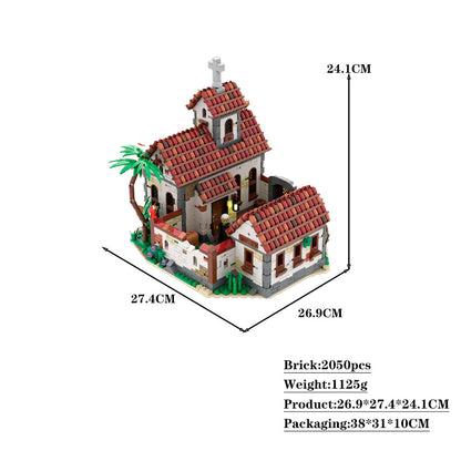 caribbean church building set | pirates | moc-124309 - 4