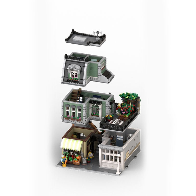 Carpenter's Shop Modular Building Kit | LEGO-Compatible MOC - 9