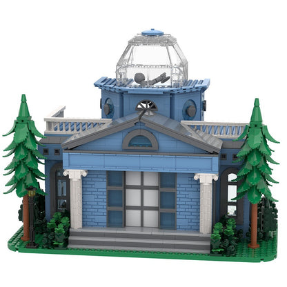 Cartoon Natural History Museum With Observatory MOC Building Kit - 1