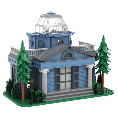 Cartoon Natural History Museum With Observatory MOC Building Kit - 4