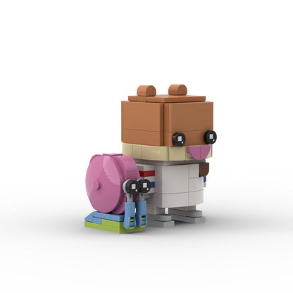 Cartoon Ocean Character MOC Building Kit | Custom Block Model Collection - 10