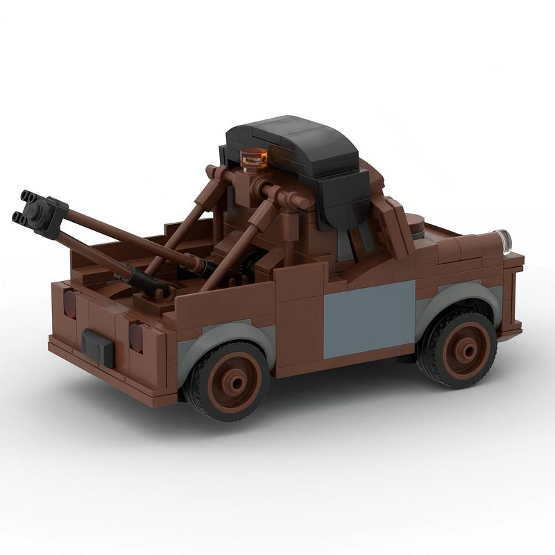 Cartoon Rusty Tow Truck Building Kit | LEGO-Compatible MOC - 4