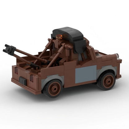 Cartoon Rusty Tow Truck MOC Building Kit | Vintage Recovery Vehicle Model - 4