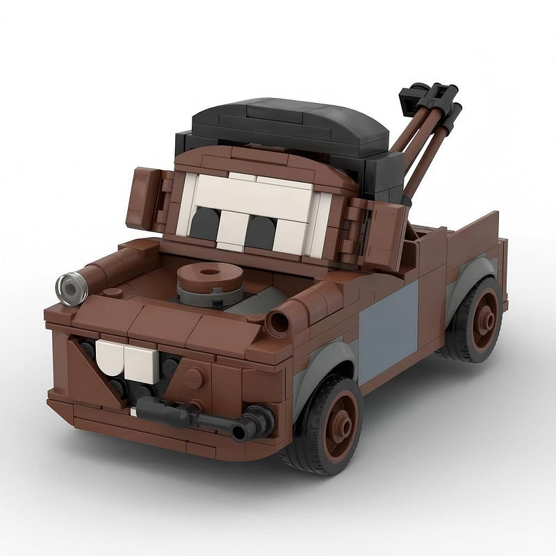 Cartoon Rusty Tow Truck MOC Building Kit | Vintage Recovery Vehicle Model - 5