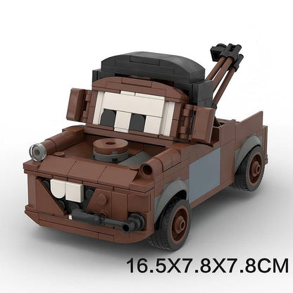 Cartoon Rusty Tow Truck MOC Building Kit | Vintage Recovery Vehicle Model - 6