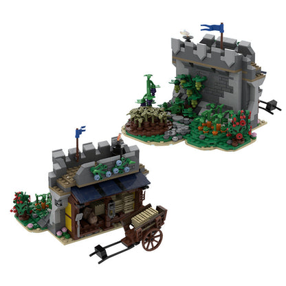 Castle Expansion: Rickyard & Farmland Building Kit | LEGO-Compatible MOC - 1
