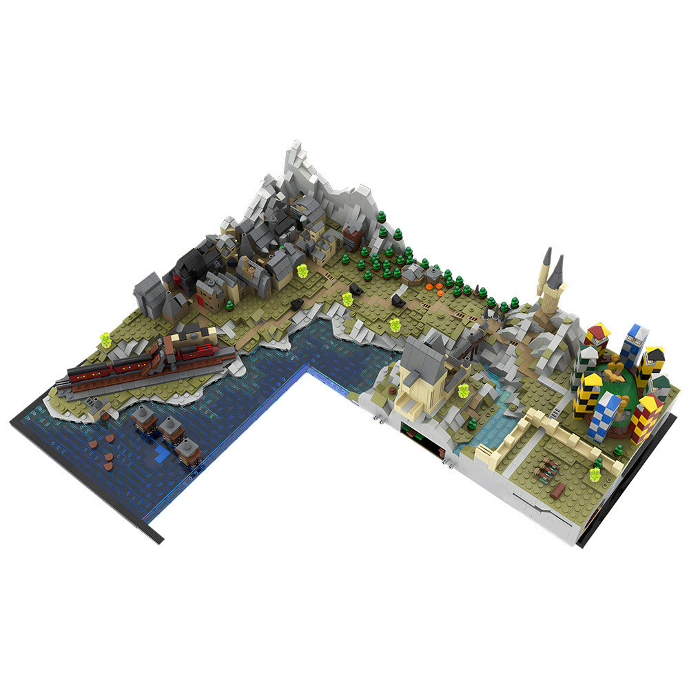 castle grounds and hogsmeade village expansion building set | moc-203377 - 3
