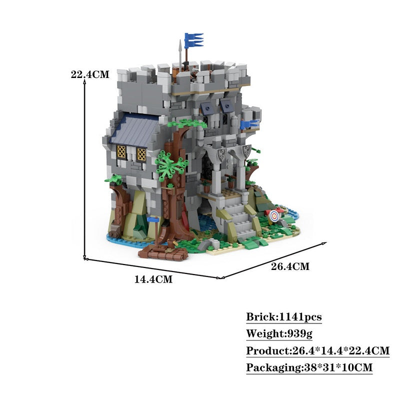 Castle In The Forest MOC Building Kit | Medieval Fortress Architecture - 4