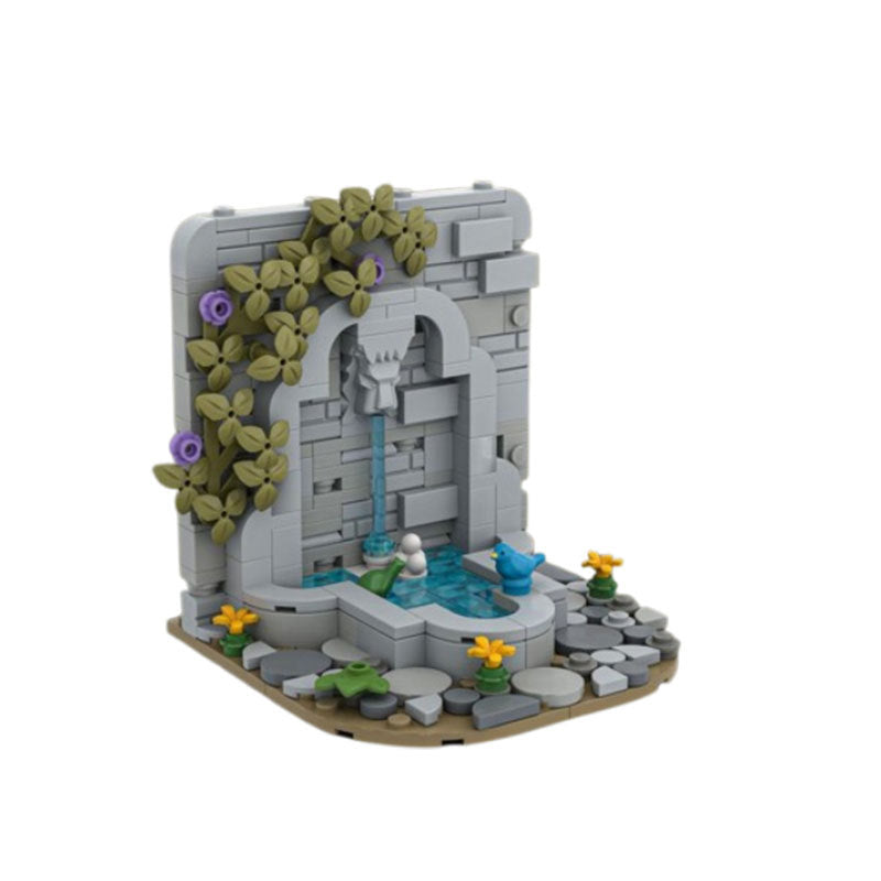 Castle's Fountain Building Kit | LEGO-Compatible MOC - 3