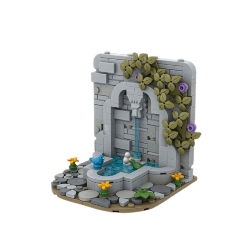 Castle's Fountain Building Kit | LEGO-Compatible MOC - 4
