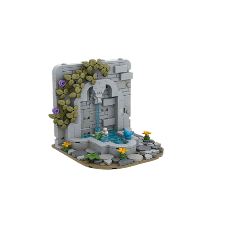Castle's Fountain Building Kit | LEGO-Compatible MOC - 6