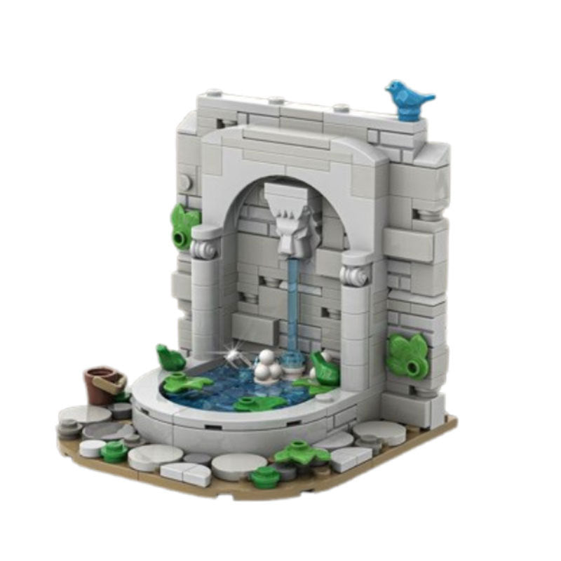 Castle's Fountain Building Kit | LEGO-Compatible MOC - 7