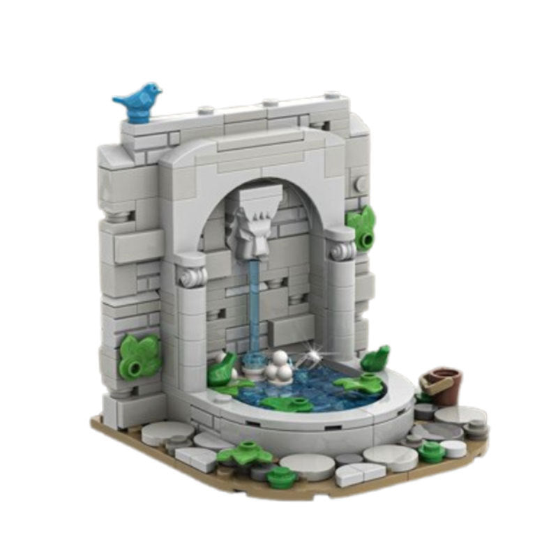 Castle's Fountain Building Kit | LEGO-Compatible MOC - 8