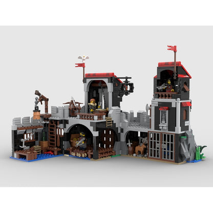Castle Wolfstone MOC Building Kit | Fantasy Medieval Fortress Architecture - 3