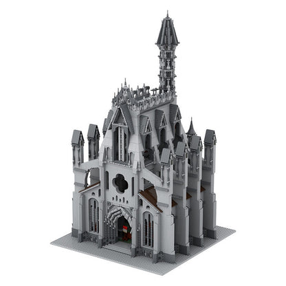 Cathedral of the Great Visage MOC Building Kit | Fantasy Architecture Model - 1