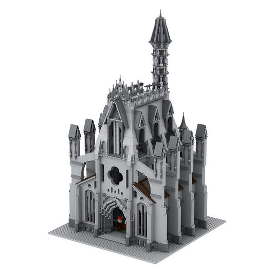 Cathedral of the Great Visage MOC Building Kit | Fantasy Architecture Model - 1