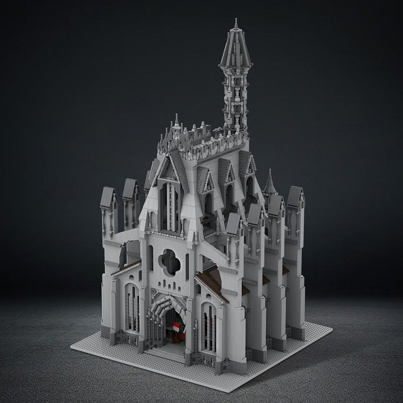 Cathedral of the Great Visage MOC Building Kit | Fantasy Architecture Model - 2