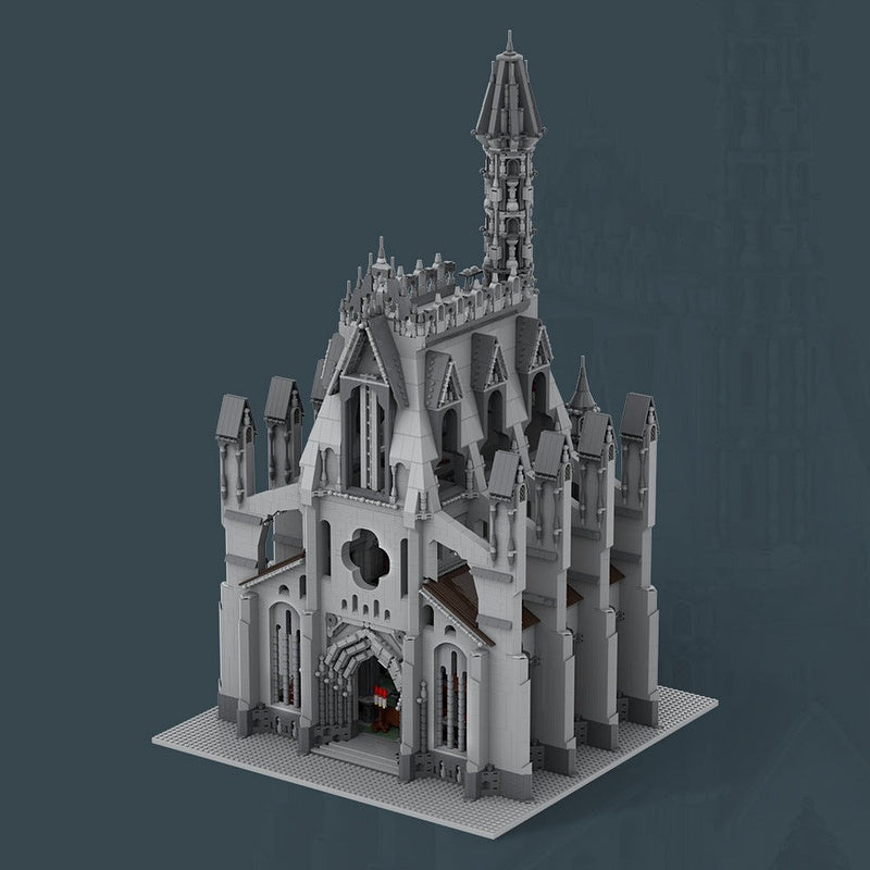Cathedral of the Great Visage MOC Building Kit | Fantasy Architecture Model - 4