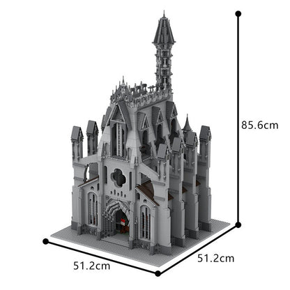 Cathedral of the Great Visage MOC Building Kit | Fantasy Architecture Model - 5