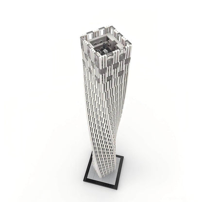 Cayan Tower Dubai Twisting Skyscraper Building Kit | 1:800 Scale Architecture MOC - 3