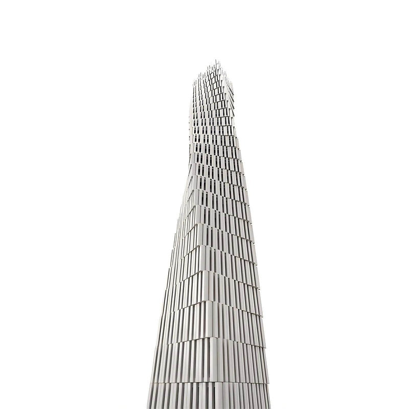 Cayan Tower Dubai Twisting Skyscraper Building Kit | LEGO-Compatible MOC - 1
