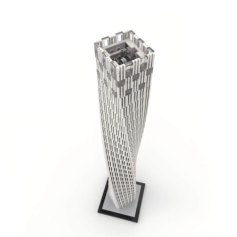 Cayan Tower Dubai Twisting Skyscraper Building Kit | LEGO-Compatible MOC - 2