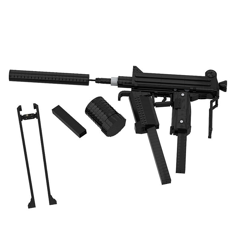 CBJ-MS Submachine Gun MOC Building Set | Tactical Military Replica Model - 2