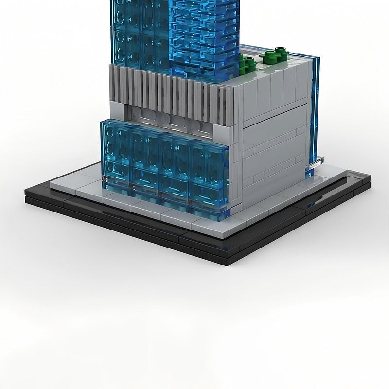 Central Park Tower MOC Skyscraper Building Kit 1:800 City Landmark Model - 4