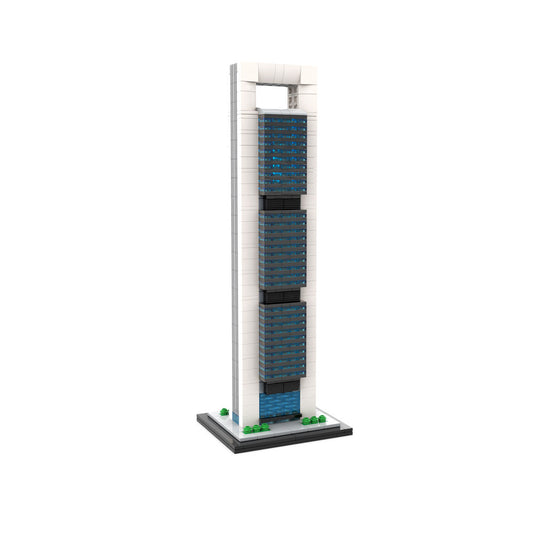 cepsa tower building set | 1:800 scale | moc-184706 - 1