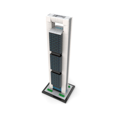cepsa tower building set | 1:800 scale | moc-184706 - 2