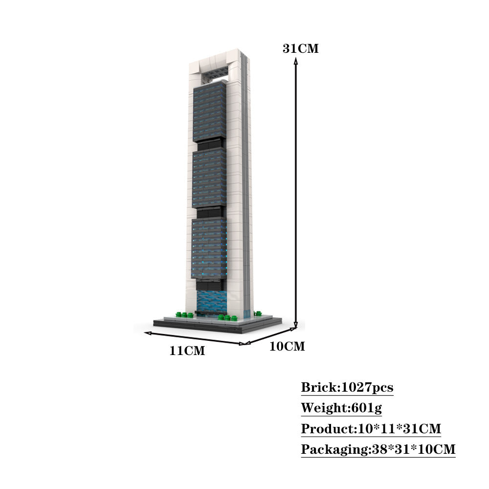 cepsa tower building set | 1:800 scale | moc-184706 - 4