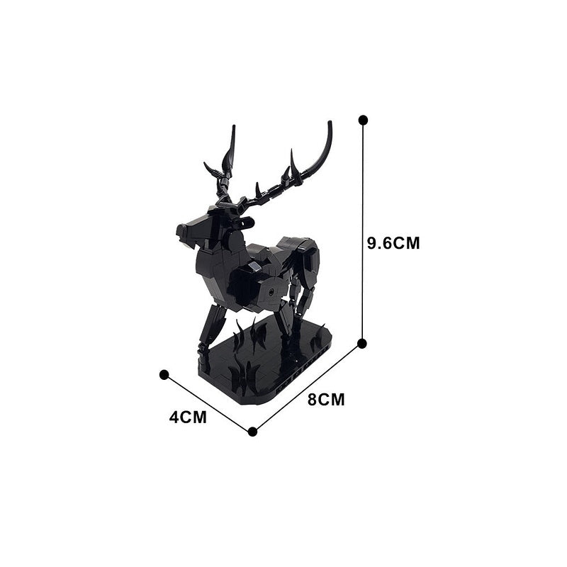 Cervus Elaphus MOC Building Kit | Forest Deer Animal Sculpture - 4