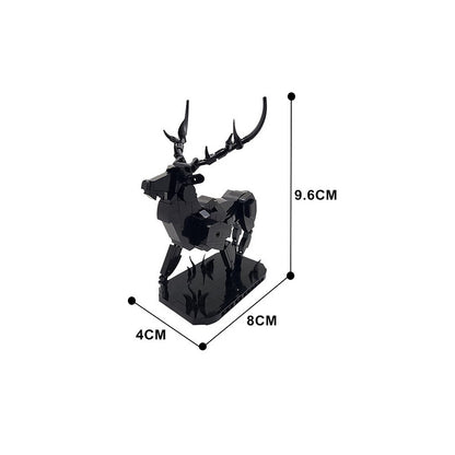 Cervus Elaphus MOC Building Kit | Forest Deer Animal Sculpture - 4