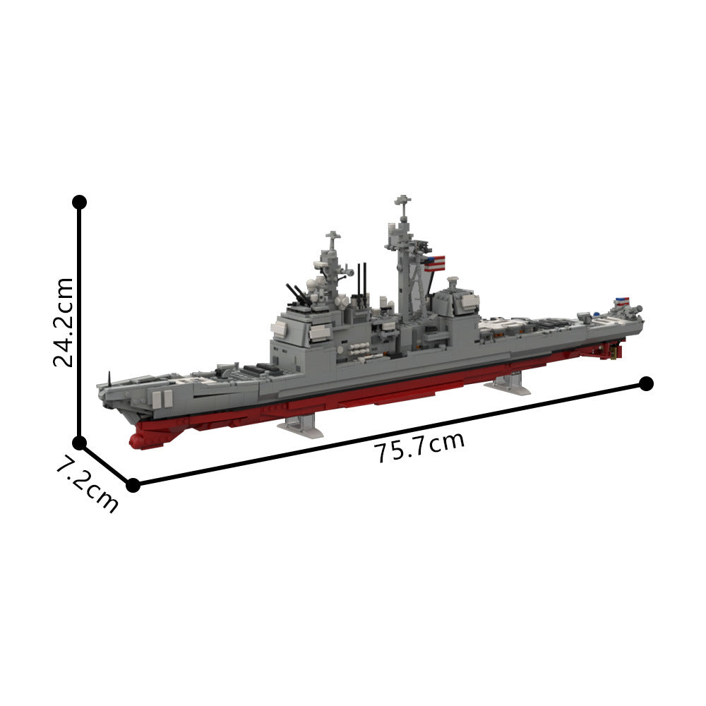 cg-72 uss vella gulf missile cruiser building set | ticonderoga | moc-212474 - 4