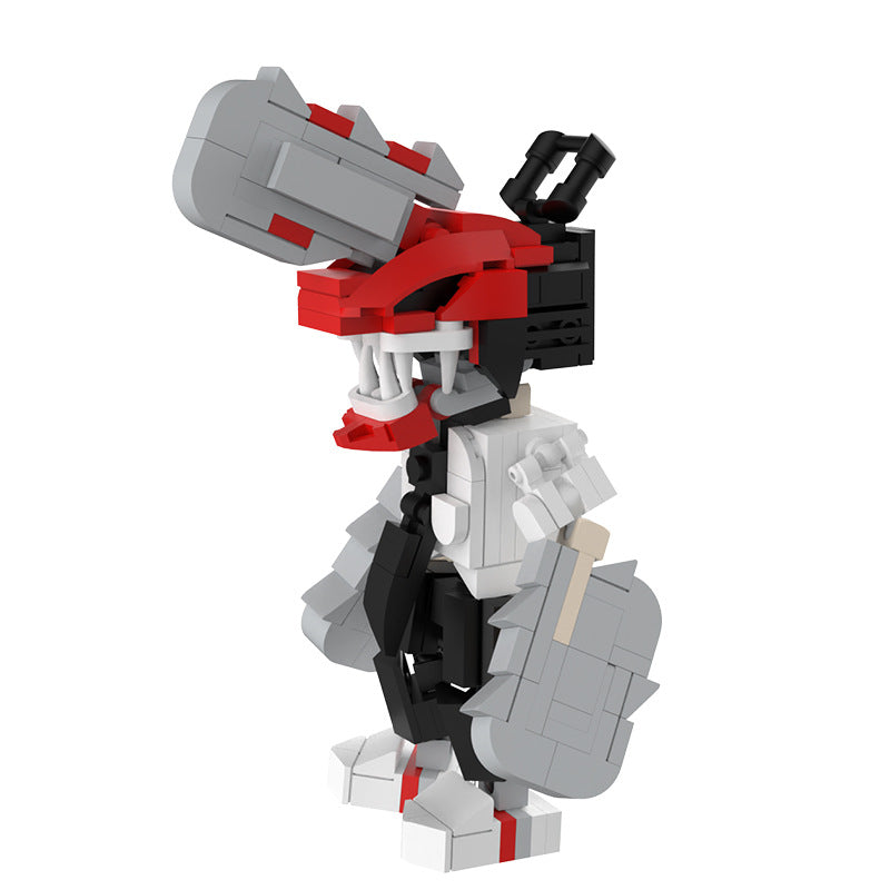 chainsaw man anime moc building blocks set - 2