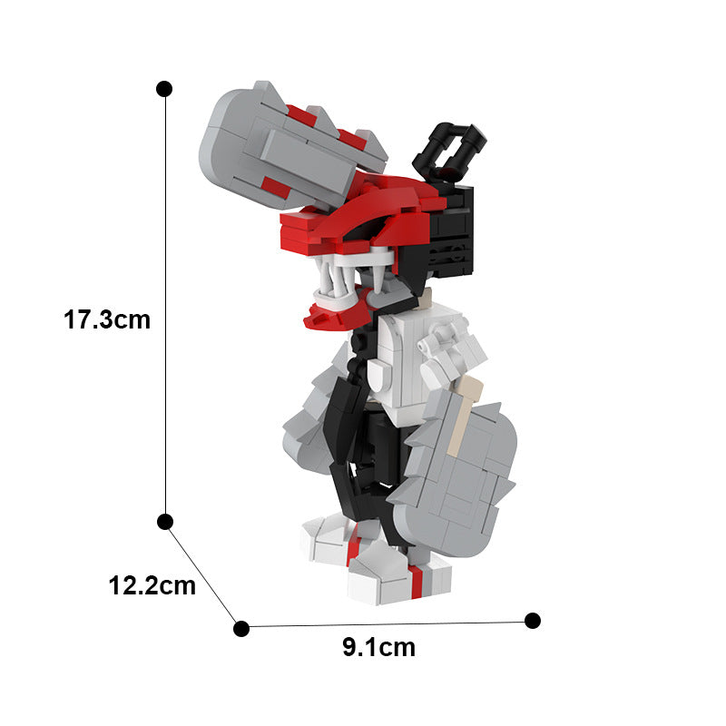 chainsaw man anime moc building blocks set - 3