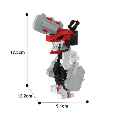chainsaw man anime moc building blocks set - 3