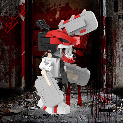chainsaw man anime moc building blocks set - 4