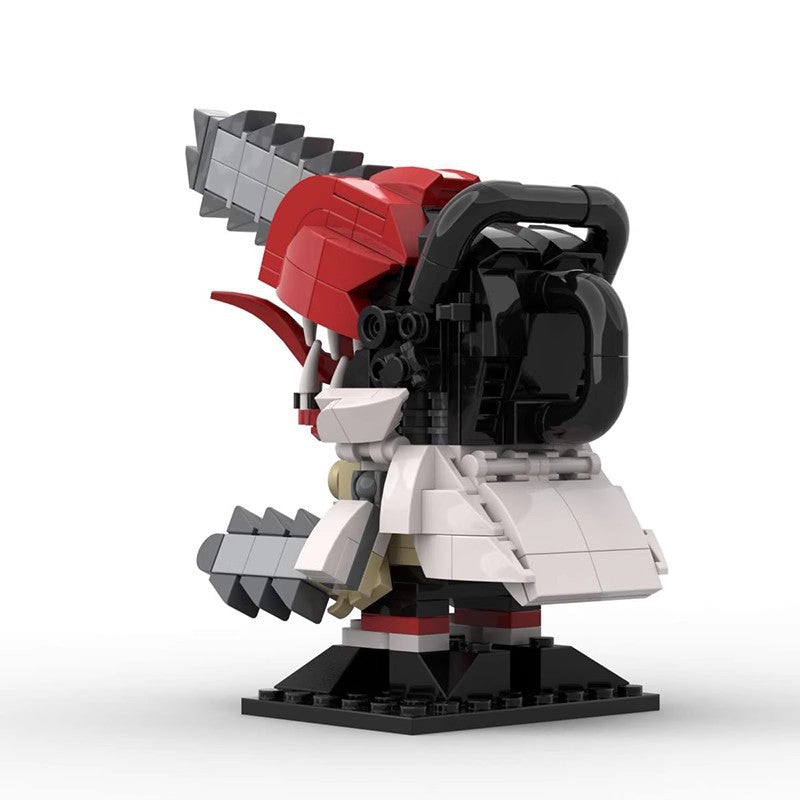 chainsaw man brickheadz moc | lego compatible 312pcs - 3